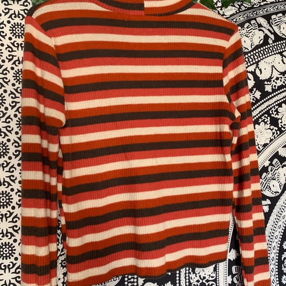 Orange, White and Brown- Cation to the Wind sweater - Picture 1 of 4